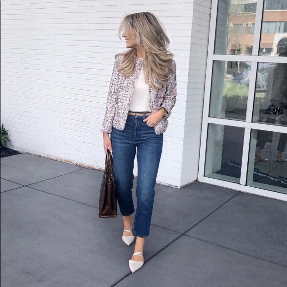 NWT Ann Taylor Petite Tweed Jacket